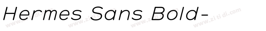 Hermes Sans Bold字体转换